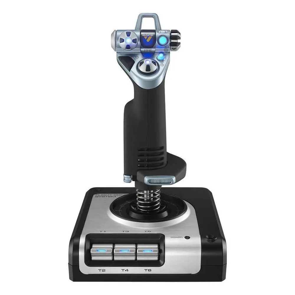 Nuevo sistema de Control de vuelo Original X52 Flight Stick y unidad de acelerador X52 para juegos de vuelo de PC Saitek