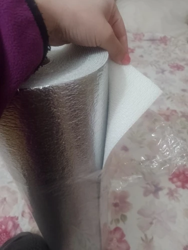 50cm solid linen foam 3D self-adhesive thickened wall sticker PVC waterproof background wall renovation wallpaper photo review