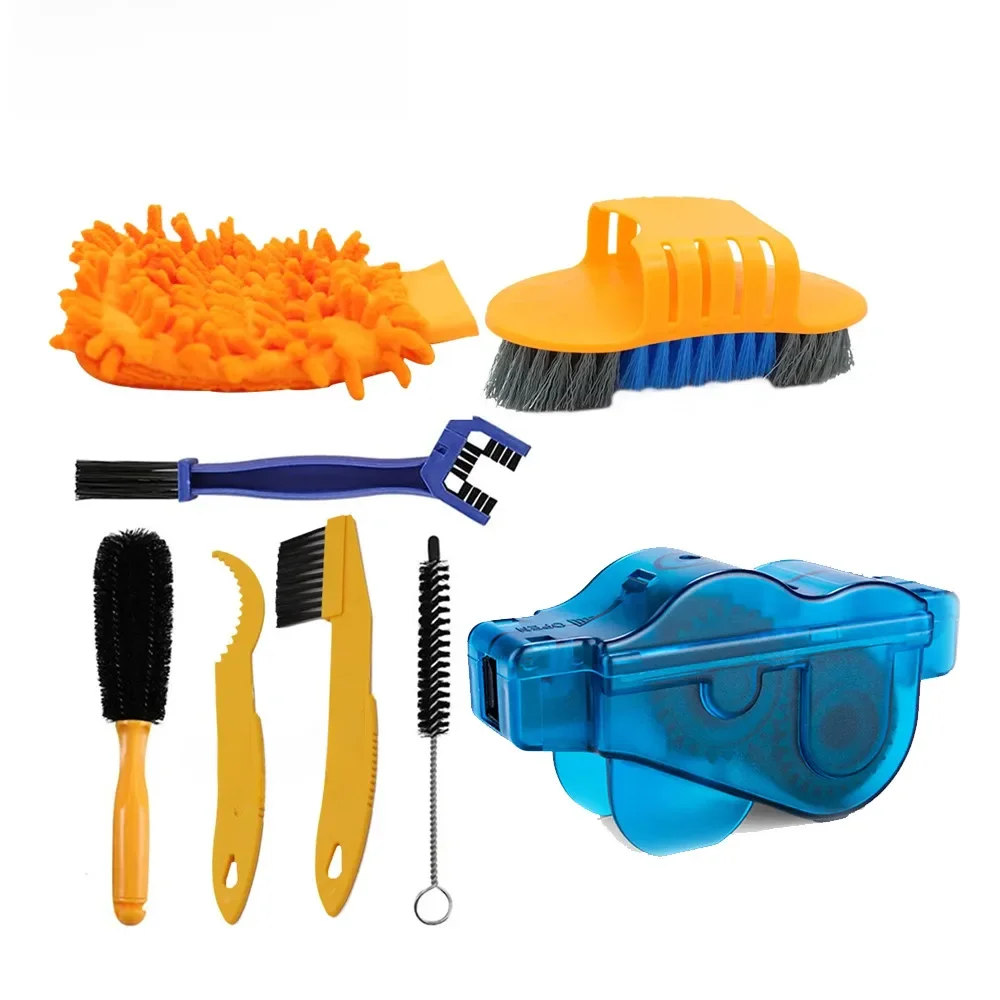 AliExpress UK Chain Cleaner MTB Cycling Cleaning Kit Portable Bicycle Scrubber Brushes Set Bike Wash Repair Tool