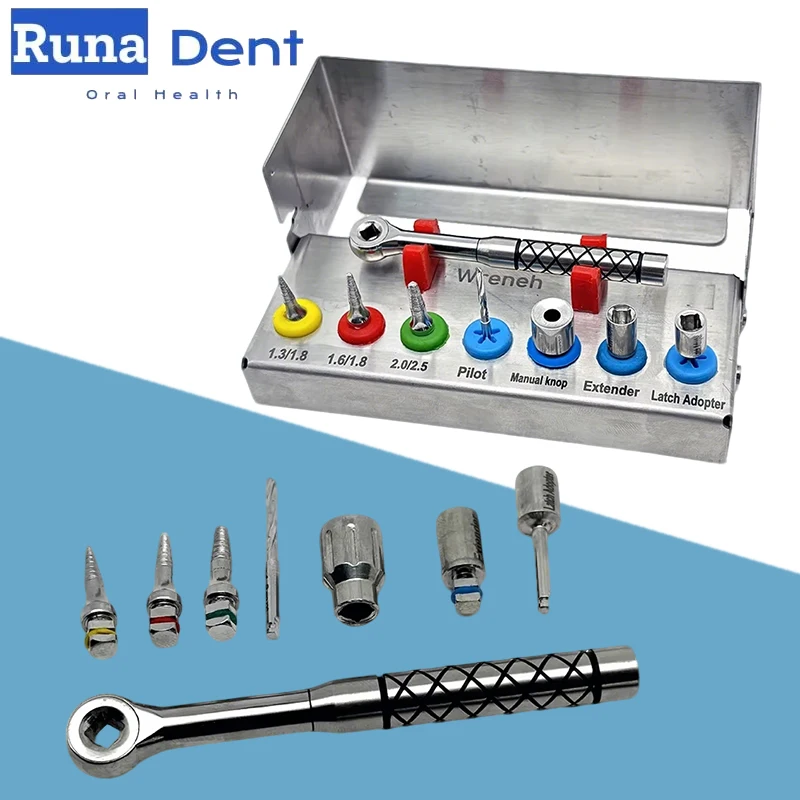 

Dental Implant Removal Kit with Bone Expander, Remove Broken Fixture Screw Dental Surgery Tools