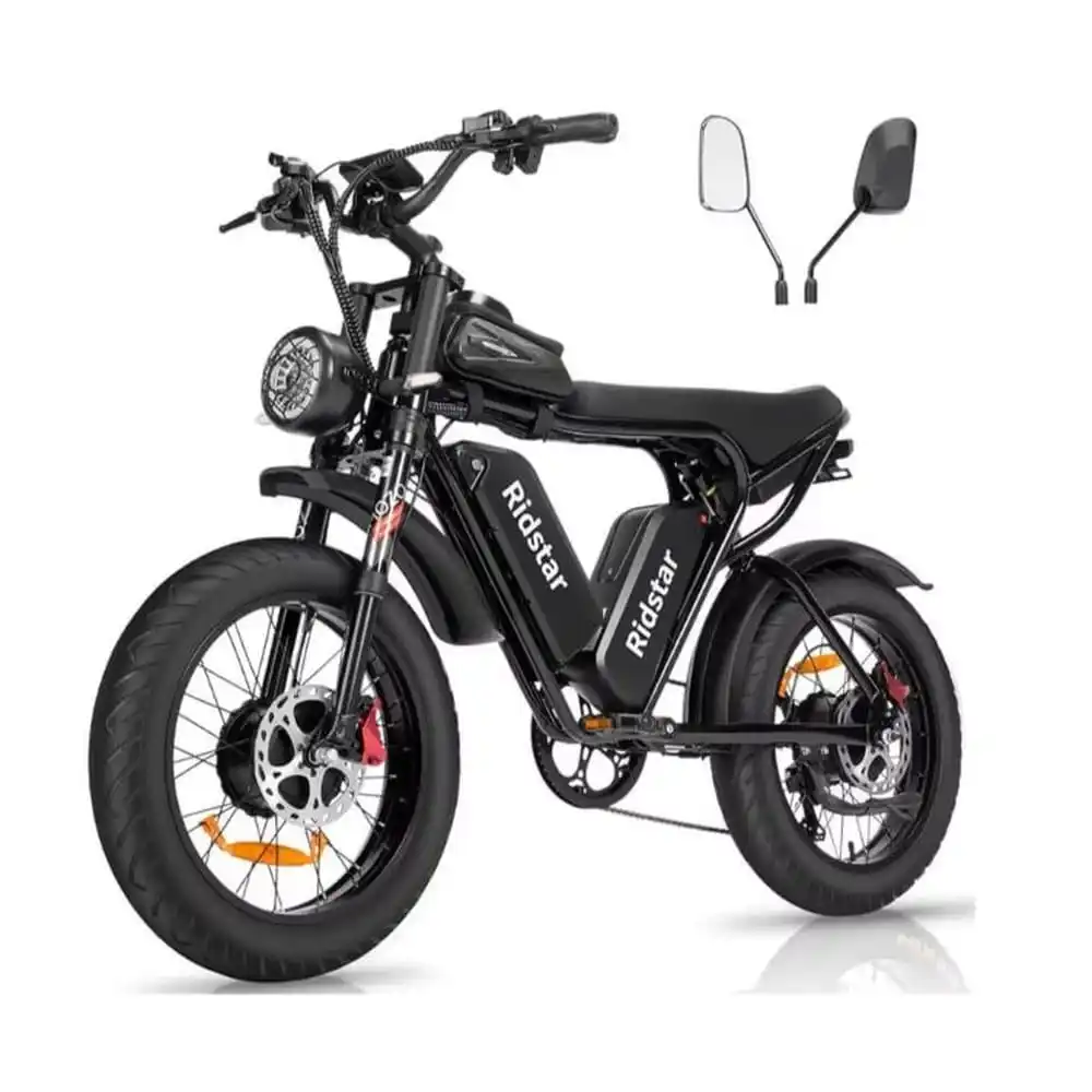 NEW IN STOCK ON Electric Mountain Bike RidstarS Q20 Electric Bike 48V 20AH Battery 1000W Motor 20inch Tires Mileage 150KG Max