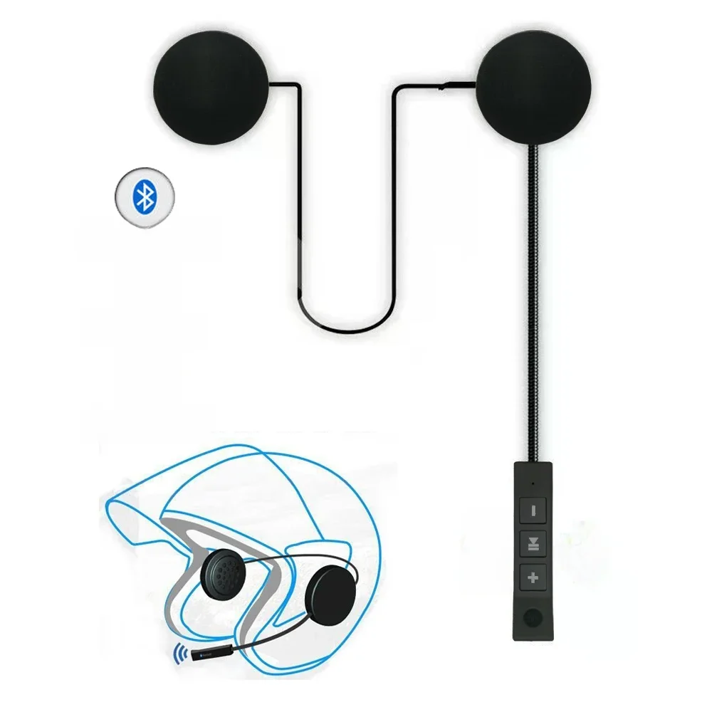AliExpress NONE Bluetooth Motorcycle Helmet Headset BT5.0 Wireless Riding Headphone Anti-interference Motor Bike Handsfree Helmet Headsets
