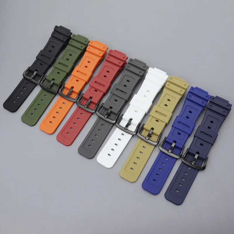 Rubber Strap For Casio G-shock GA2100 GWM5610 DW-5600 DW6900 16mm Men Women Sports Waterproof Band Watch Accessories