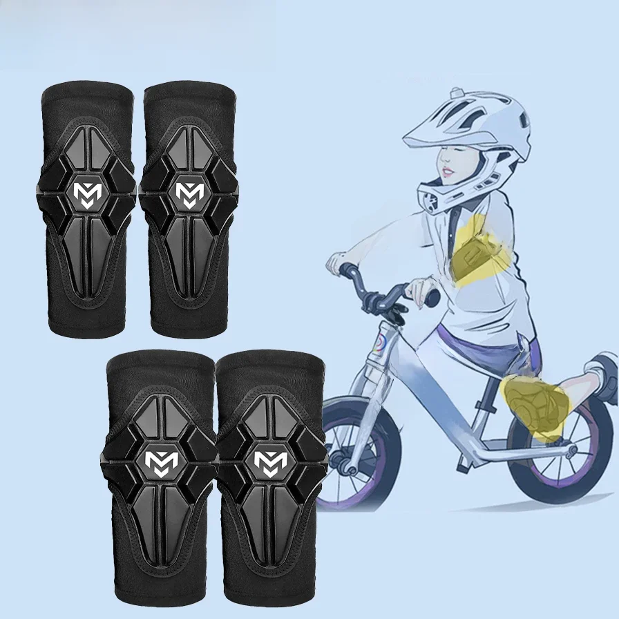AliExpress MJMOTO Children Motorcycle Knee Elbow pads Breathable Motocross Kid Kneepads Wear-resistant Motorbike Protective Gear BMX ATV