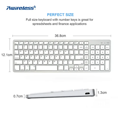 Imagen 2 del producto Teclado del sistema operativo para Macbook Air iMac Pingguo MAC teclado inalámbrico Bluetooth