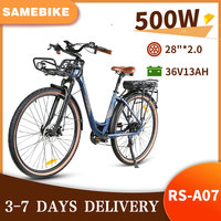 SAMEBIKE RS-A07  28Inch Tire Aluminum Alloy Electric Bicycle Brushless Motor 36V 13AH Battery Disc Brake Electric Bike