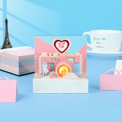 Omoshiroi Block 3D Memo pad Mini Notes Paper Love Camera 3D Paper intagliato Sticky Notes modello articoli in miniatura accessori regalo