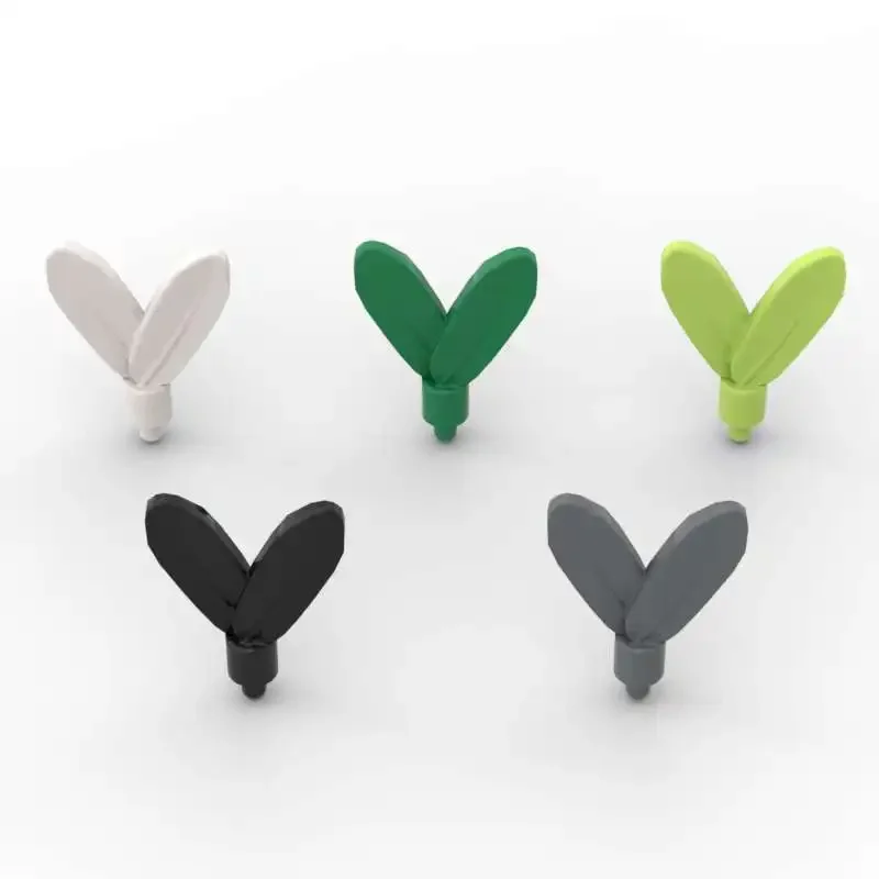 MOC 10 pièces 30126 plumes de Plume avec petite broche blocs de construction Kit figurines arbre couvre-chef briques jouets enfants anniversaire enfant cadeaux