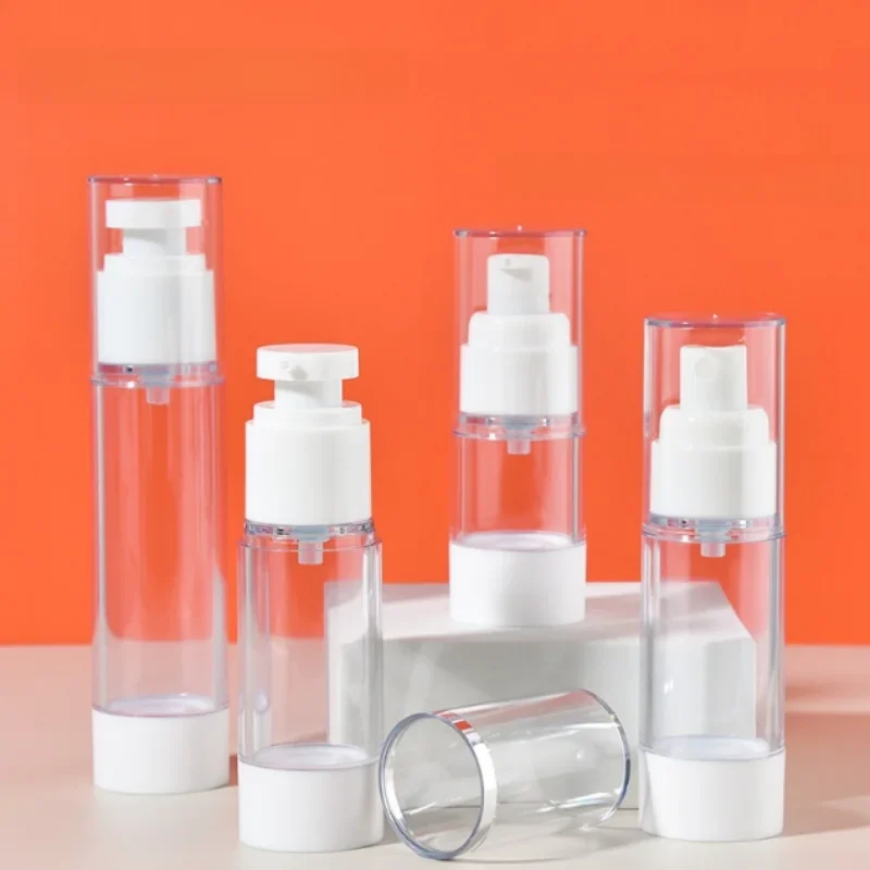 Bouteille de pulvérisation de Lotion sous vide de 15/30/50/80/100ml, bouteilles rechargeables portables de voyage, fond de teint liquide, outil cosmétique, vente en gros