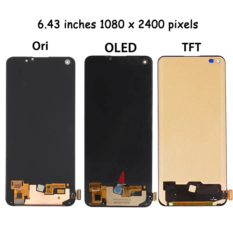 100% Tested For Oppo Realme 7 Pro LCD RMX2170 Display Touch Screen Digitizer Assembly for Realme7 Pro 7Pro LCD Replacement Parts