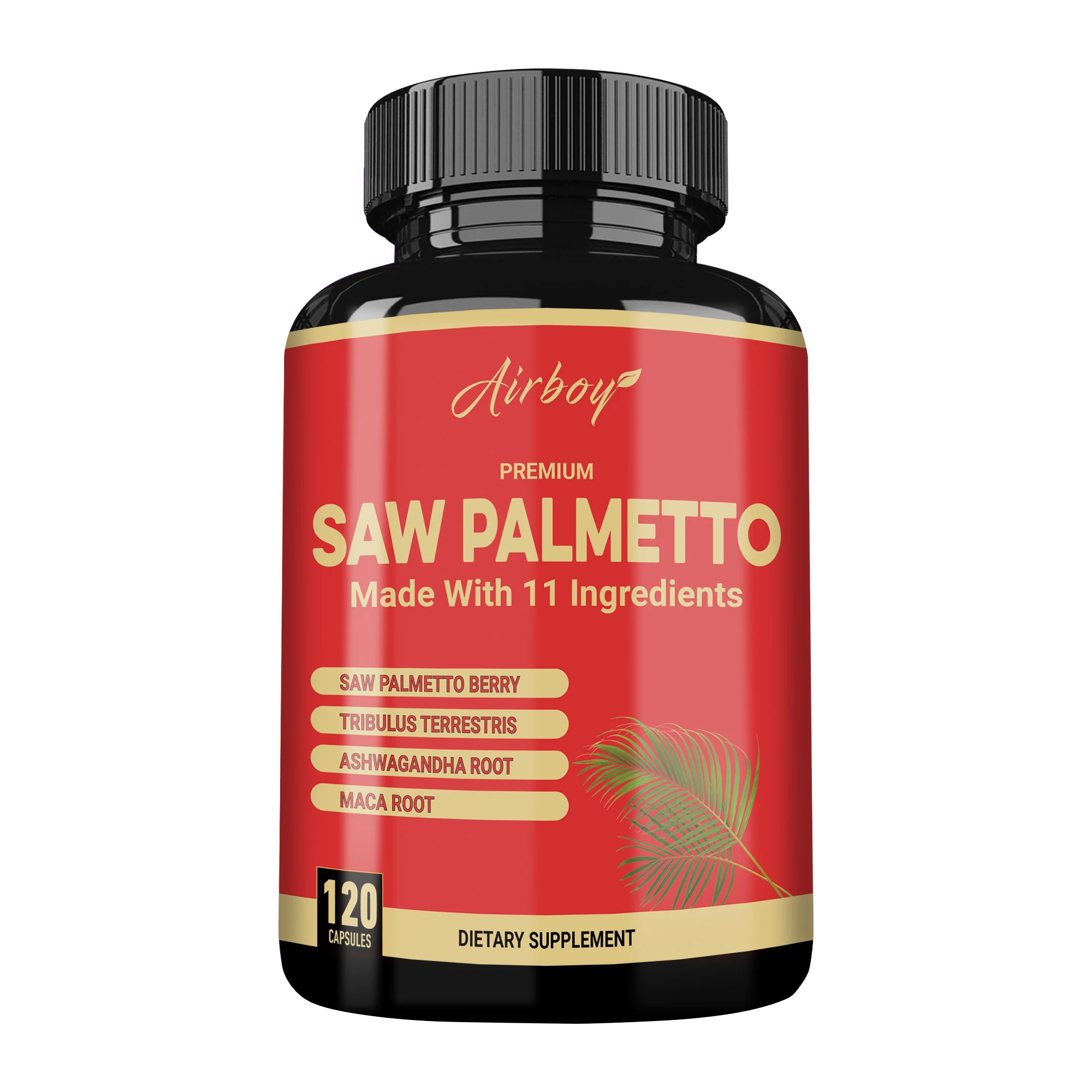 Saw Palmetto - Promotes Prostate Health, Supports Bladder and Reduces Urination and Prevents Hair Loss - 120 Capsules