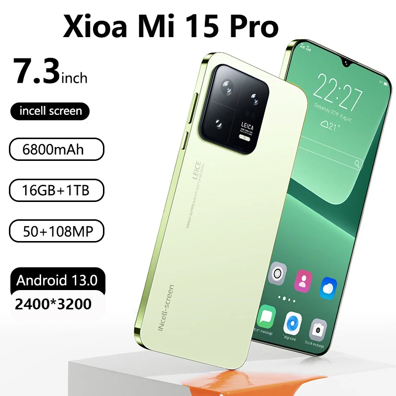 

Original Mobile Phones Deals Xioa mi 15 Pro Smartphone 7.3 inch Full Screen 4G 5G Cell Phone 6800mAh New Global 2025 Brand