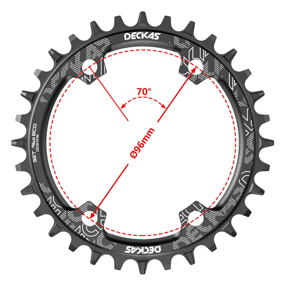 PASS QUEST 96BCD 32T-48T MTB Narrow Wide Chainring Mountain Bike Chainwheel forM7000/8000/9000 11/22 S Single Disc Cycling Parts