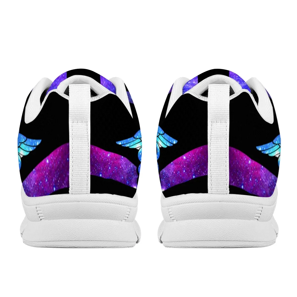 INSTANTARTS Women's Flat Shoes Galaxy Print Paramedic EMT EMS Pattern Lace-up Sneakers for Ladies Comfort Walking Footwear 2023