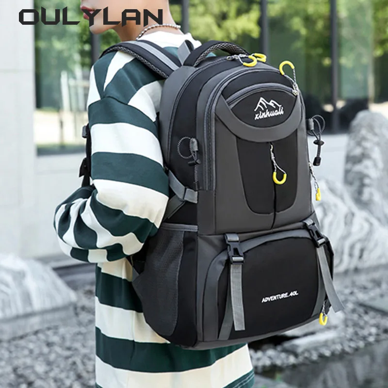 Men Lightweight Luggage Bag Backpacks Men's Large Outdoor Hiking Backpack Travel Capacity Outdoor Camping Mountaineering Bag