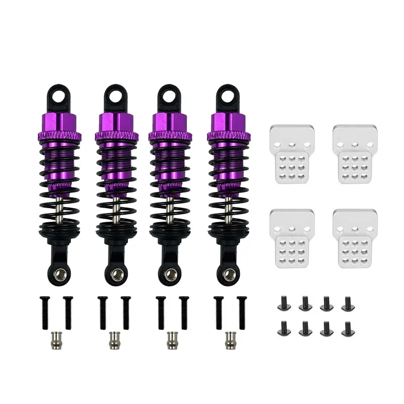 1 Set RC Car Metal Shock Absorber Oil Filled Type With Shock Tower For WPL C14 C24 MN D90 D91 MN99 99 Adjustable Upgrade Parts