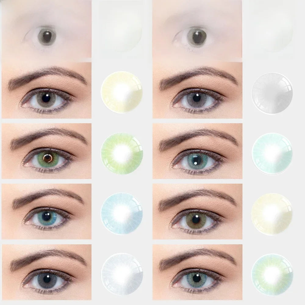 VisualClick QUEEN lentilles de couleur naturelle yeux lentilles de Contact de couleur annuelles pour les yeux lentilles de Contact de beauté lentille de couleur cosmétique pour les yeux