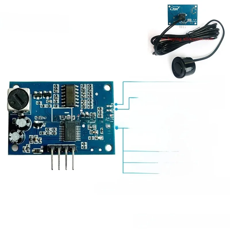 JSN-SR04T Wodoodporny moduł ultradźwiękowy JSN-SR04T-3.3 Czujnik pomiaru odległości do Arduino DIY Elektroniczny zestaw kablowy — zdjęcie 2