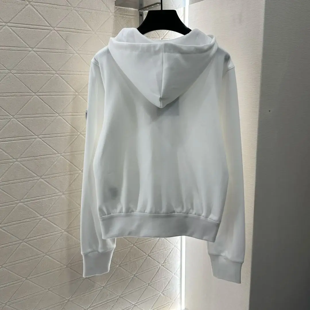

2025 Hooded Drawstring Zipper Coat Shorts Suit Native Cotton Material Loose Fit Combined Large Pocket Placket Leather Button