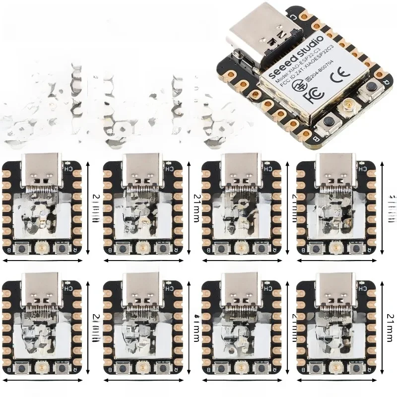 5 sztuk/1 szt. Seeeduino Seeed Studio XIAO ESP32-C3 WiFi moduł rozwojowy siatki kompatybilny z Bluetooth 4MB Flash 400KB SRAM dla Arduino — zdjęcie produktu 6