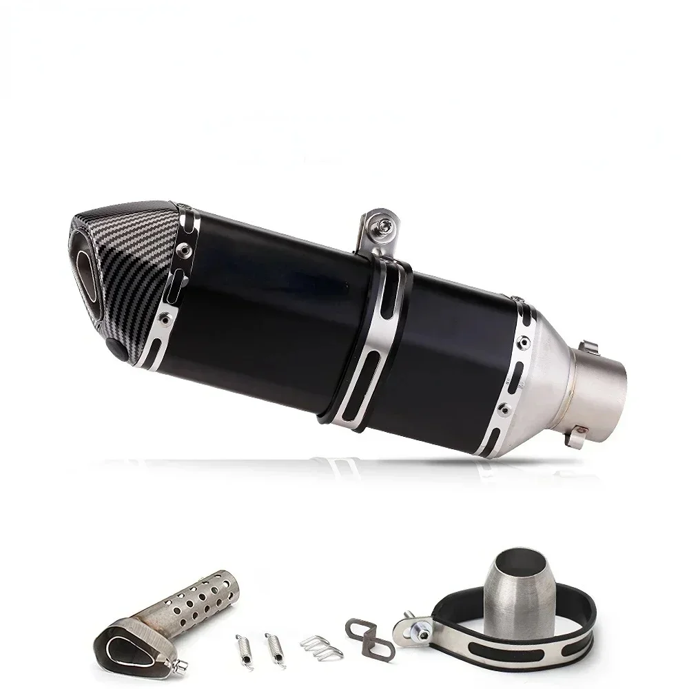AliExpress Tubo de escape da motocicleta 51mm com silenciador modificar motocross silenciador para Z400 250 R15 R3 sujeira pit bike scooter