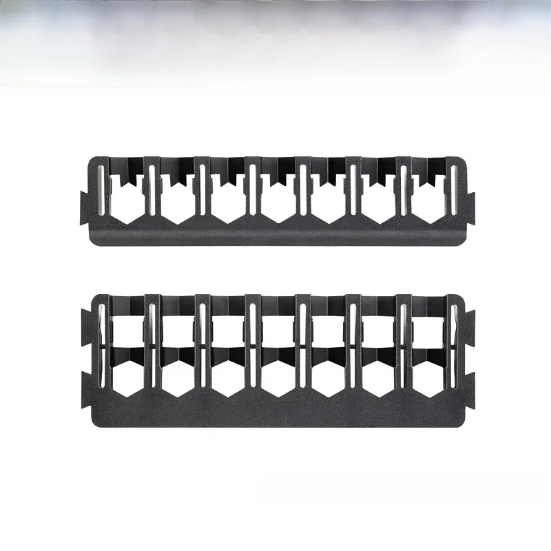 DEobcuT-Jeu de forets à 7 prises, original, noir, pièces d'outils, bricolage, vis de rangement