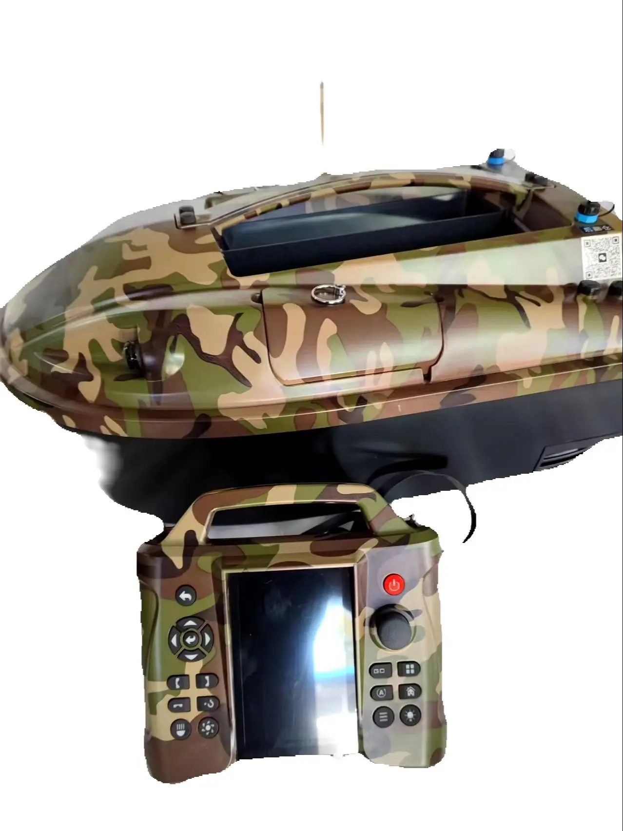 New Camouflage GPS Bait Boat for Carp Fishing with Sonar & Remote Control