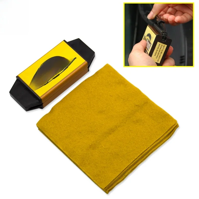 12.5X4.8cm Wycieraczka samochodowa Wizard Blade Restorer z 5 szt. Wizard Wipes Szczotka do czyszczenia wycieraczek Van Środek do czyszczenia szyb samochodowych Car-Styling — zdjęcie 2