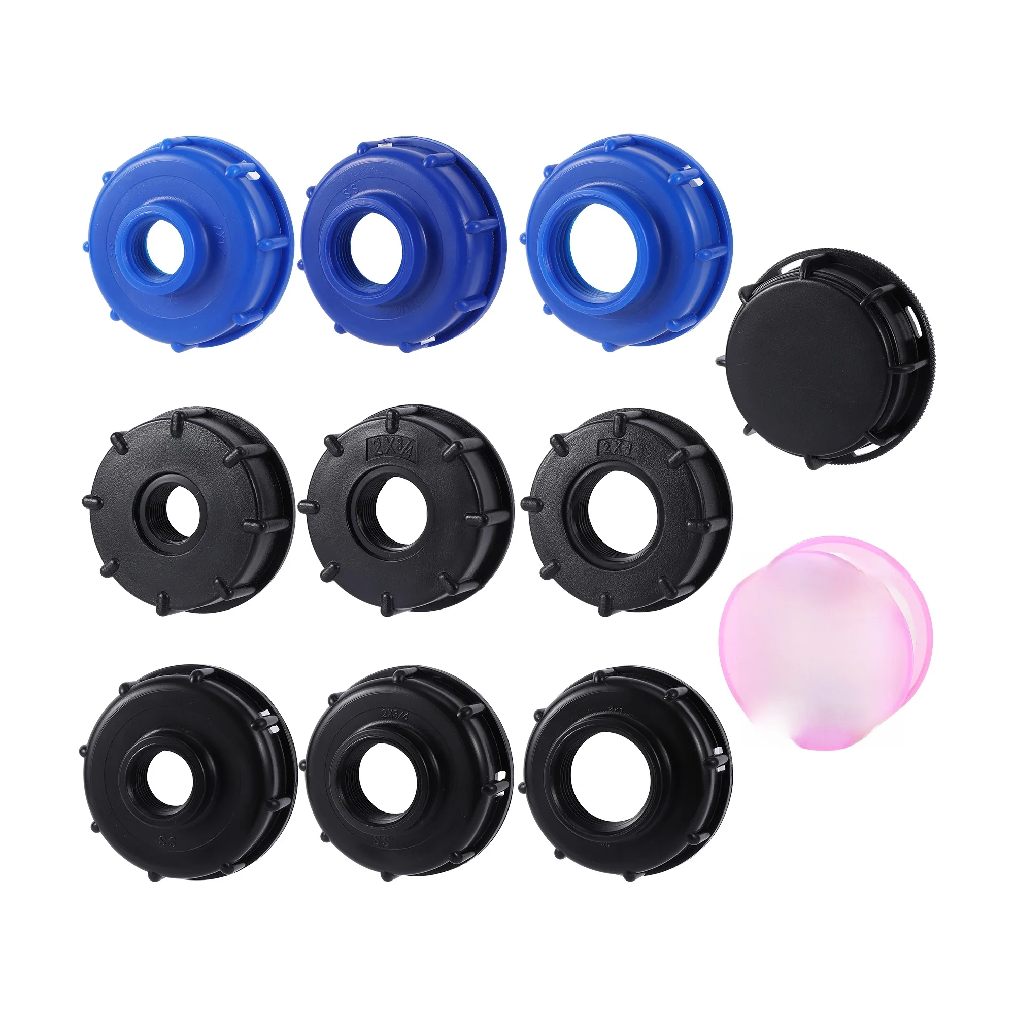 Adaptateur de réservoir IBC, raccord de réservoir de carburant, bouchon fileté S60 60mm à 1 "3/4" 1/2 ", connecteur de robinet femelle, raccord de Valve d'irrigation de jardin