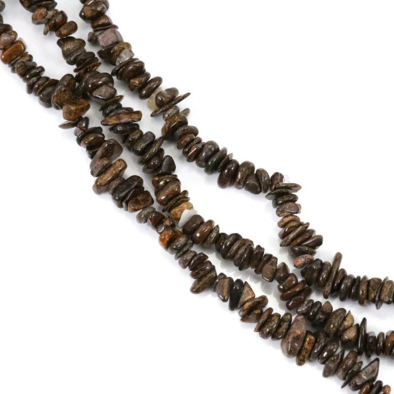 Bronzite Chips Beads Strand x 80cm For Making Jewelry Bracelet Craft DIY Necklace Earrings
