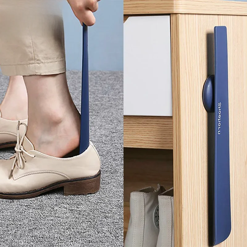 35cm profesjonalna plastikowa łyżka do butów długa rączka Shoehorn przydatna podnośnik do butów profesjonalna magnetyczna łyżka do butów strona główna narzędzia w ciąży — zdjęcie 2