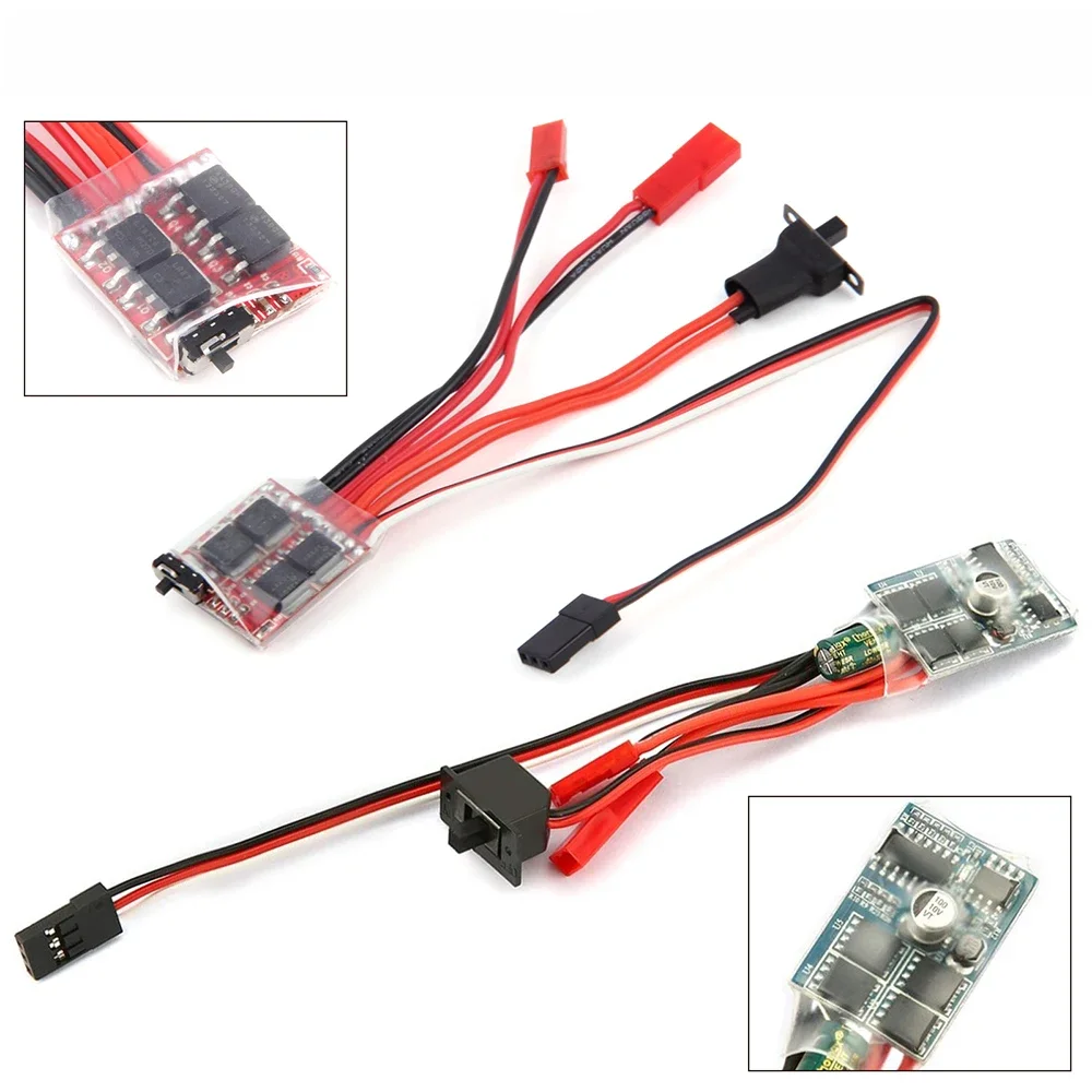 Moteur micro ESC brossé RC pour Mini voiture et bateau, précieux avec frein, 20A, 30A, 1/16, 1/18, 1/24