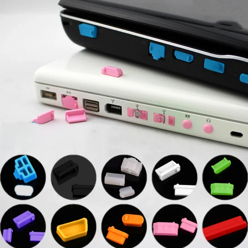 Wtyczka przeciwpyłowa do notebooka USB typu C Interfejs HDMI Osłona przeciwpyłowa Pyłoszczelna zatyczka do akcesoriów do laptopa Zestaw osłon przeciwpyłowych — zdjęcie 2
