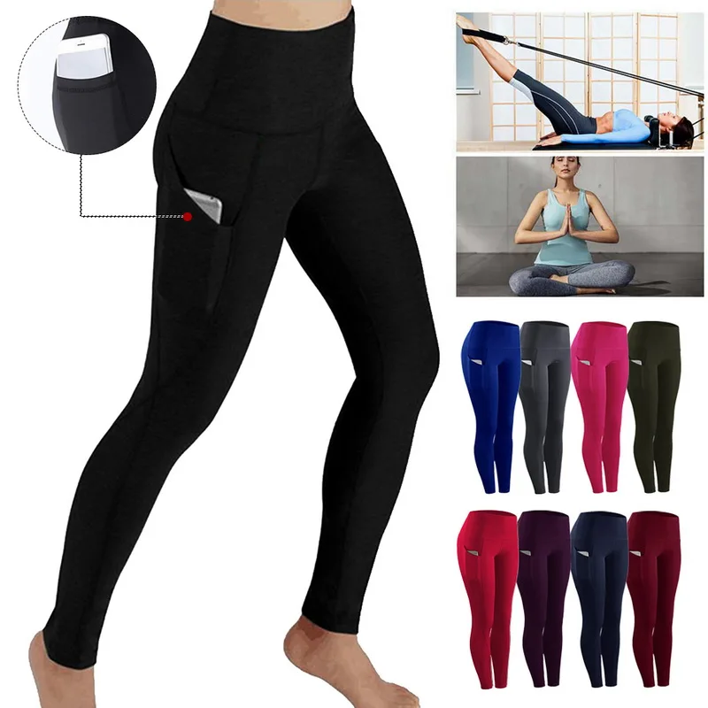 Sexy Women Solid Color Pants Yoga High Waist Night Club Gym Leggings Fashion Casual Plus Size Joggers Tech Hippie Trousers 2023