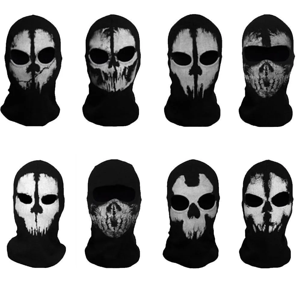 Unisex Ghost Print Stocking Balaclava Mask Game Call Of Duty MWII 2022 COD Ghost Simon Hood Mask