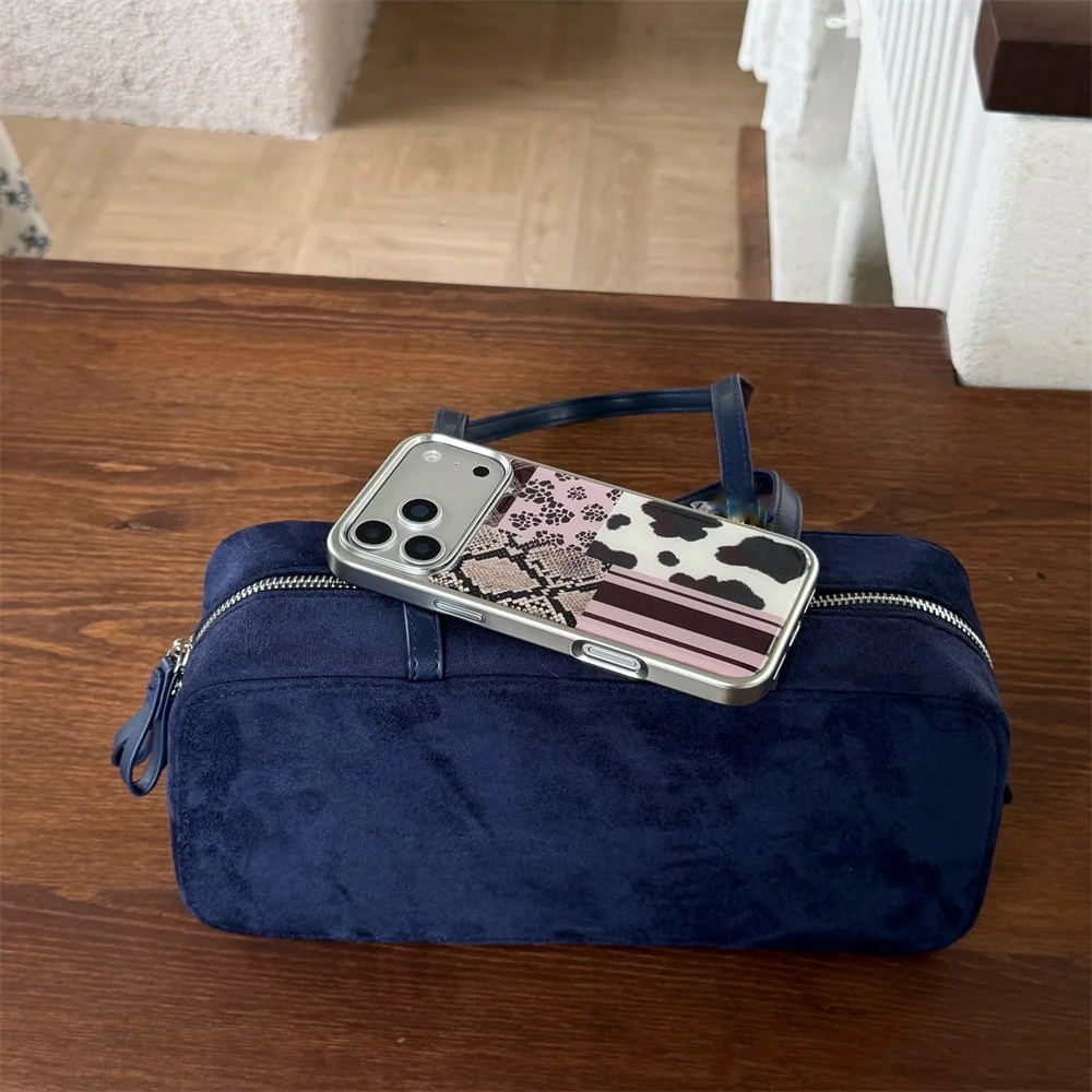 حافظة الهاتف المخططة الجديدة بنمط الأفعى اللاصق مناسبة لهاتف iPhone 17 Pro، 13، 14، 15، 16 Promax المضاد للسقوط #5