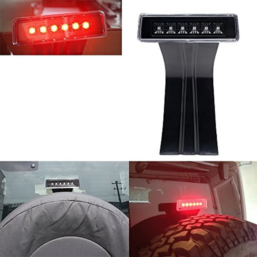 SXMA LED Break Light LED Tail Lights Brake Reverse Lamp Rear Light Signal Light Warning Red Light for Jeep Wrangler JK 2007-2017