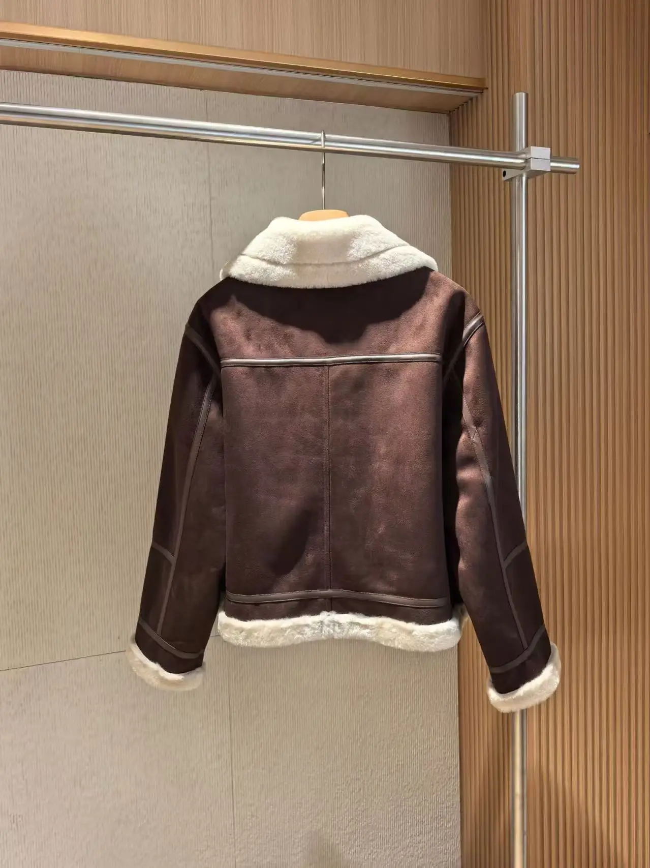 سترة كاجوال للخريف والشتاء للسيدات من الجلد الصناعي للدراجات النارية