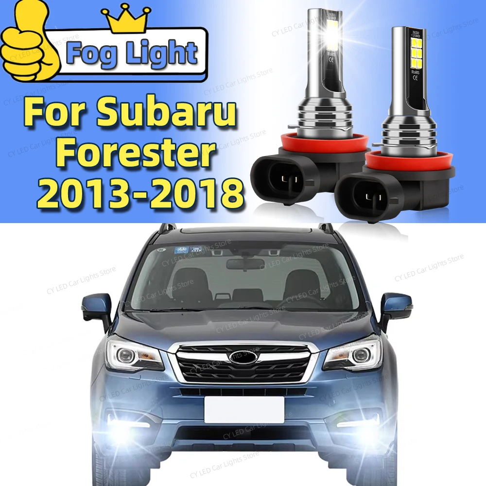 2 Stück 6000K Auto-Nebelscheinwerfer LED-Glühbirne Zubehörleuchte für Subaru Forester 2013 2014 2015 2016 2017 2018 Plug-and-Play