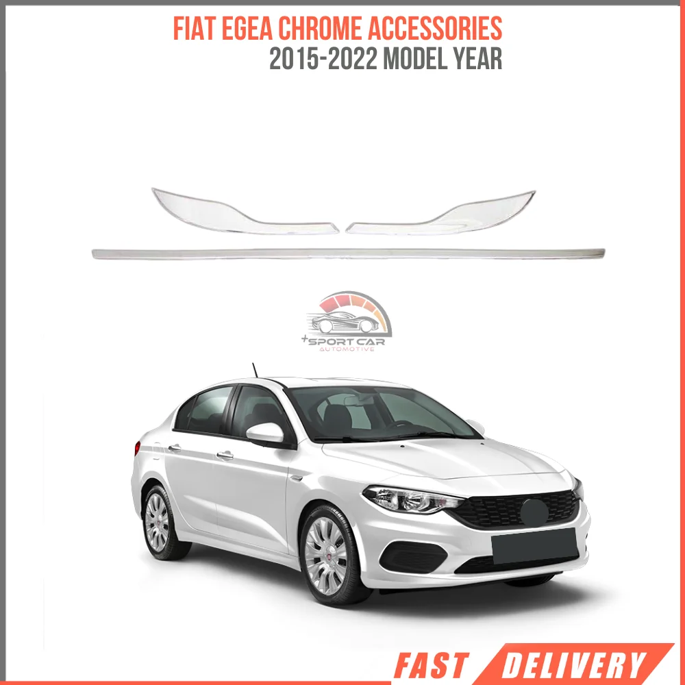 

Fiat Egea Chrome Accessories (2015-2022) -3 Pcs. -St. Steel - SD high quality car parts fast shipping-Free Shipping