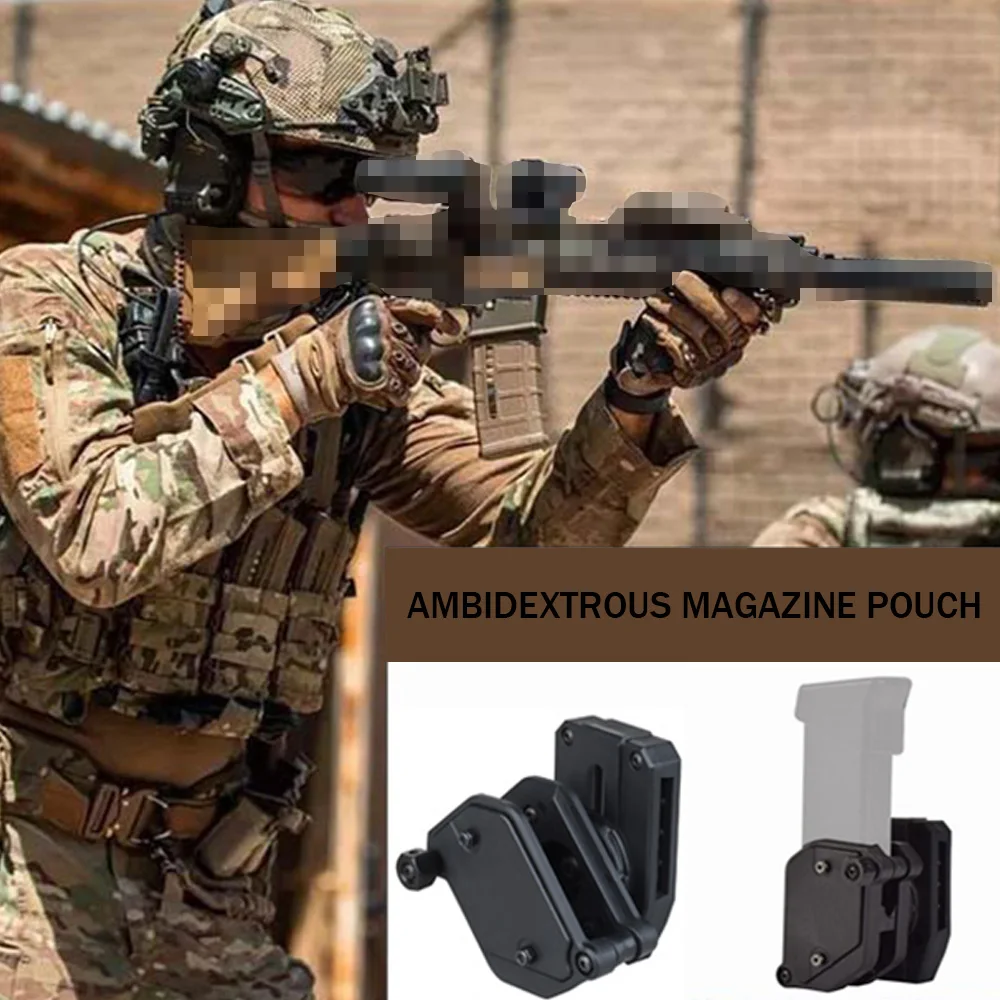 

4Pcs Double Stack Magazines Pouch Holster for Magazines 9mm,1.5inBelt ,Competition Pouch Pistol Mag Holder Rotating Outdoor Gear