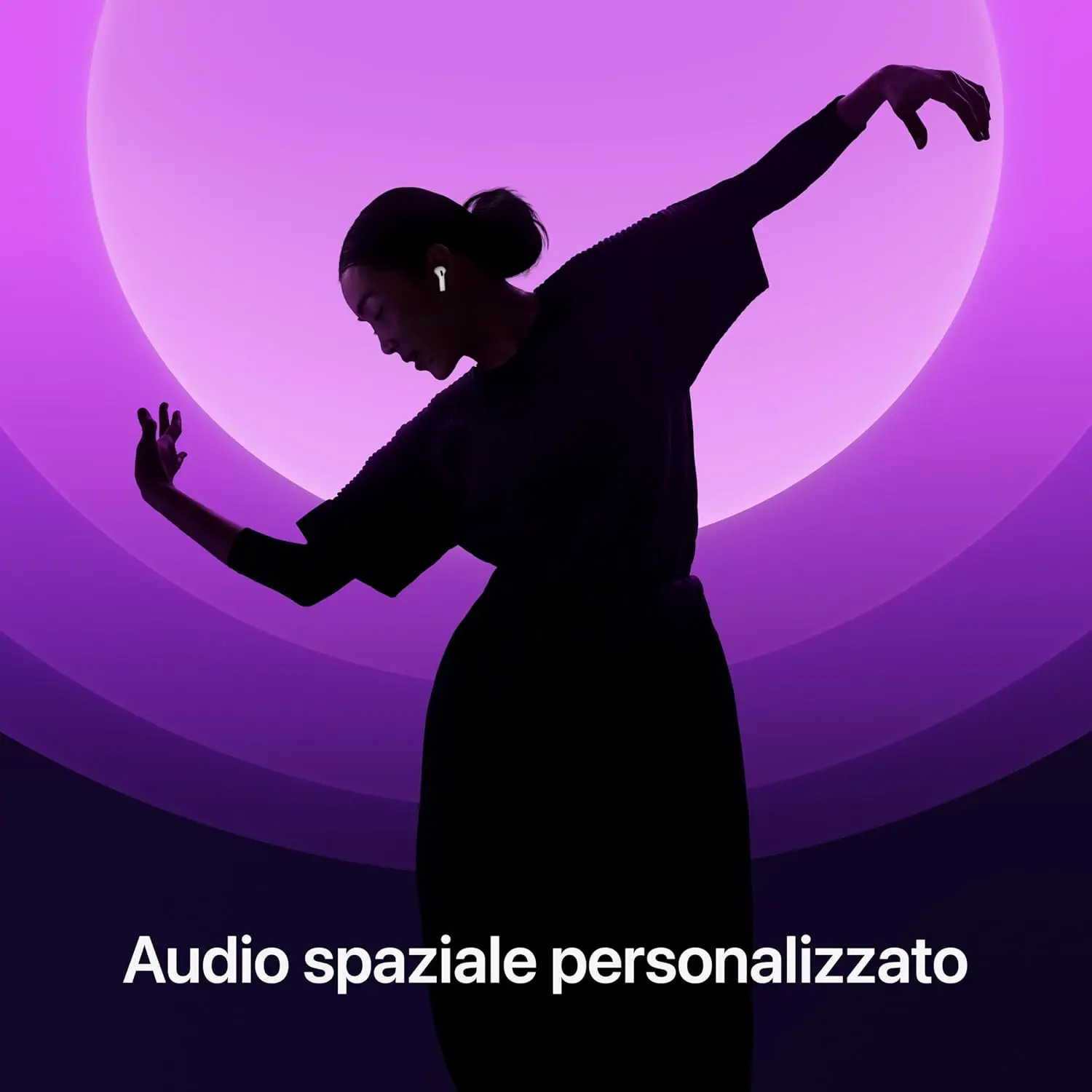 سماعات أذن Apple AirPods 4 اللاسلكية، سماعات بلوتوث، صوت مخصص للمساحة، مقاومة للعرق والماء، مخصص شحن USB-C، شريحة H2، ما يصل إلى 24 ساعة من الحكم الذاتي