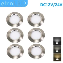 etrnLED 6pcs 3W LED Spot Light 12V 24V Boat Ceiling Roof Lamp Indoor Round Recessed Mini Focus Camping Caravan Cabinet Motorhome