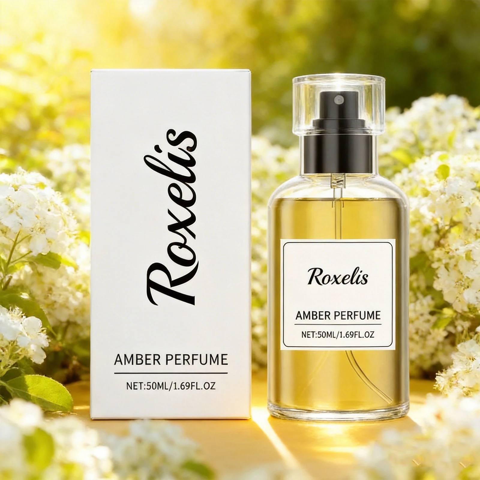 

Roxelis 50ml Amber ebony niche Fragrance Charm fresh and elegant fragrance everyday lasting natural fragrance fragrance