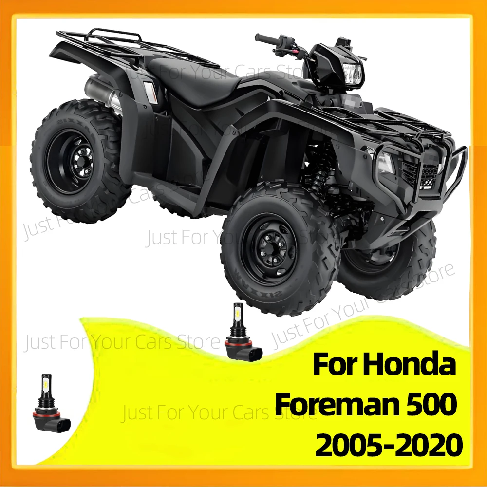 

2Pcs LED Lamps 34901-HR3-A21 LED Headlight Bulbs 6000K For Honda Foreman 500 2005-2020