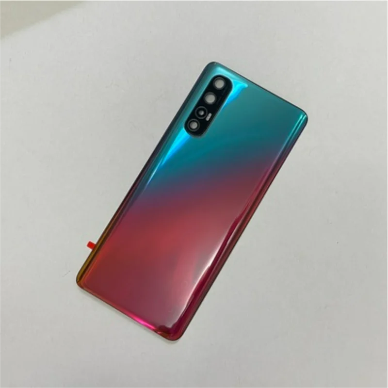 Rear Housing For OPPO Reno 3 Pro 5G PCRM00 CPH2009 Glass Battery Cover Repair Replace Back Door Phone Rear Case With Camera Lens