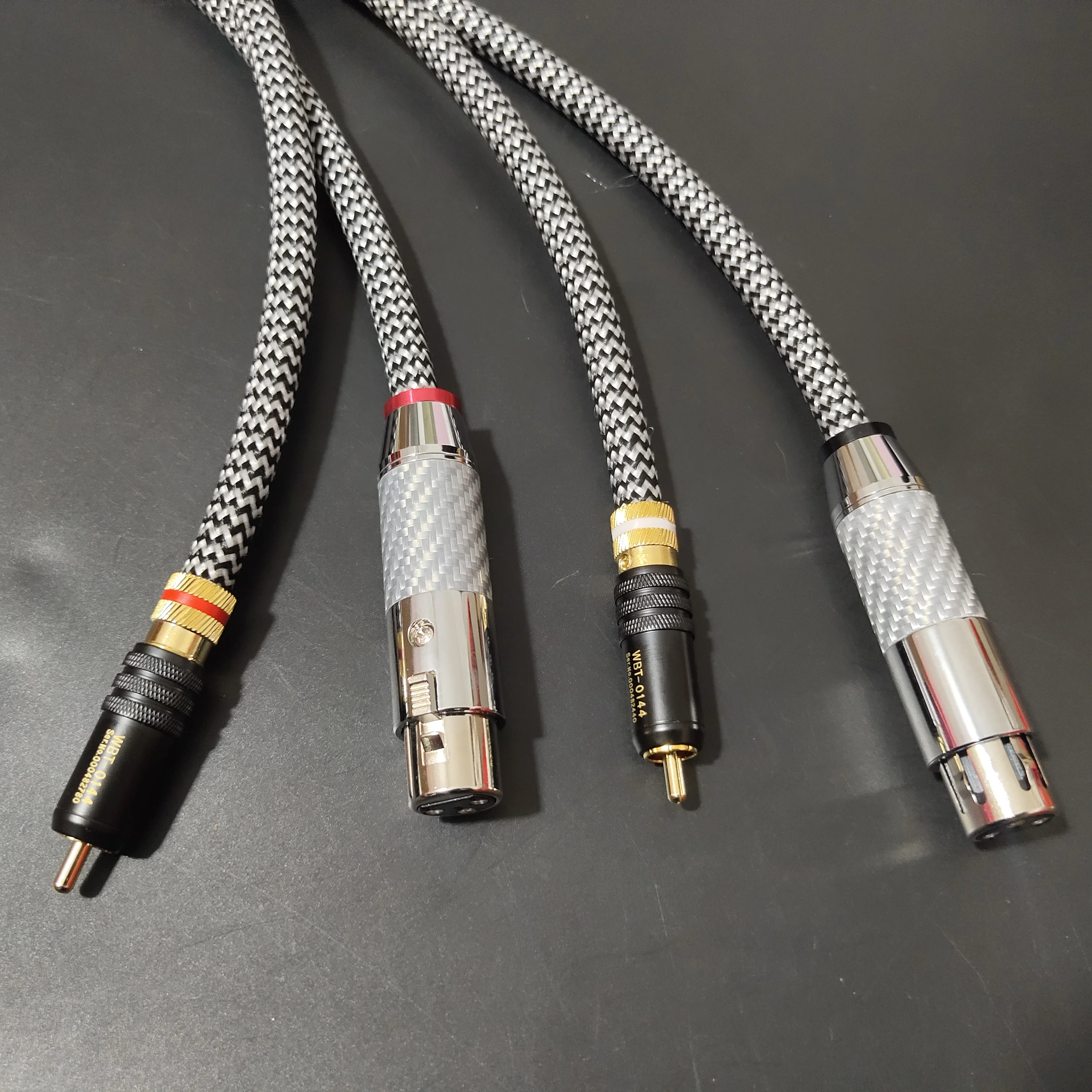 Brand new imported from the UK cost-effective QED Audiophile Audio RCA Line Silver Plated conductor high quality XLR Cable 1pair