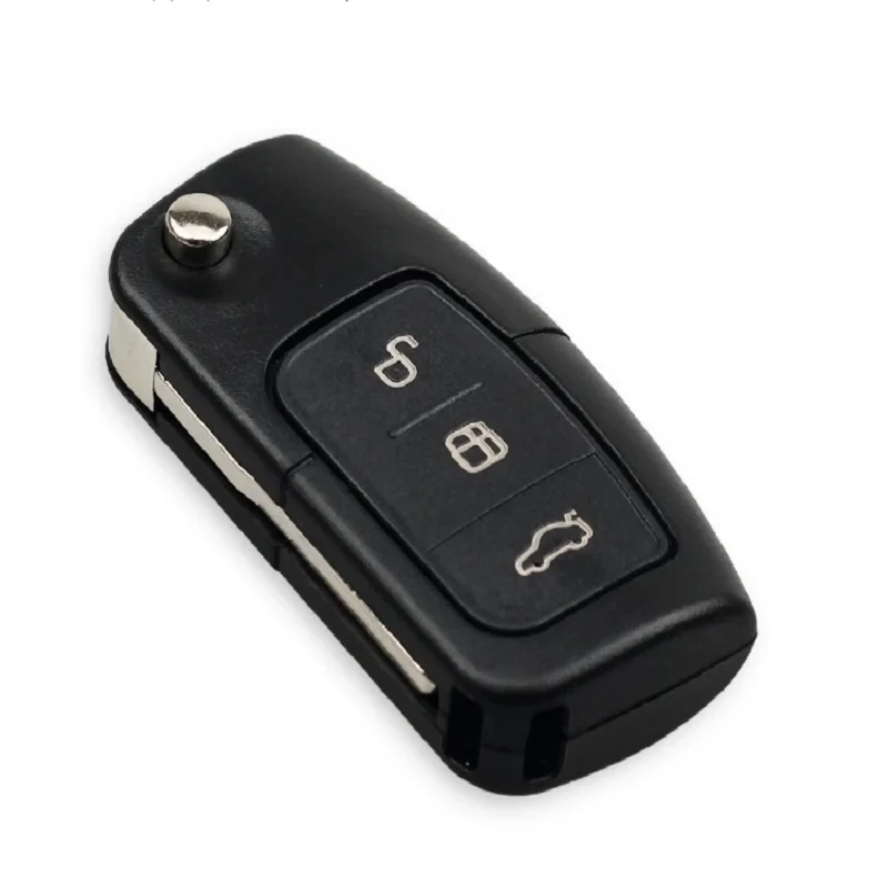 3pcs/lot Car Remote Key Shell Fob for Ford Fiesta Focus Mondeo Ecosport Escape Max Galaxy HU101/FO21 3 Buttons Key Cover Case