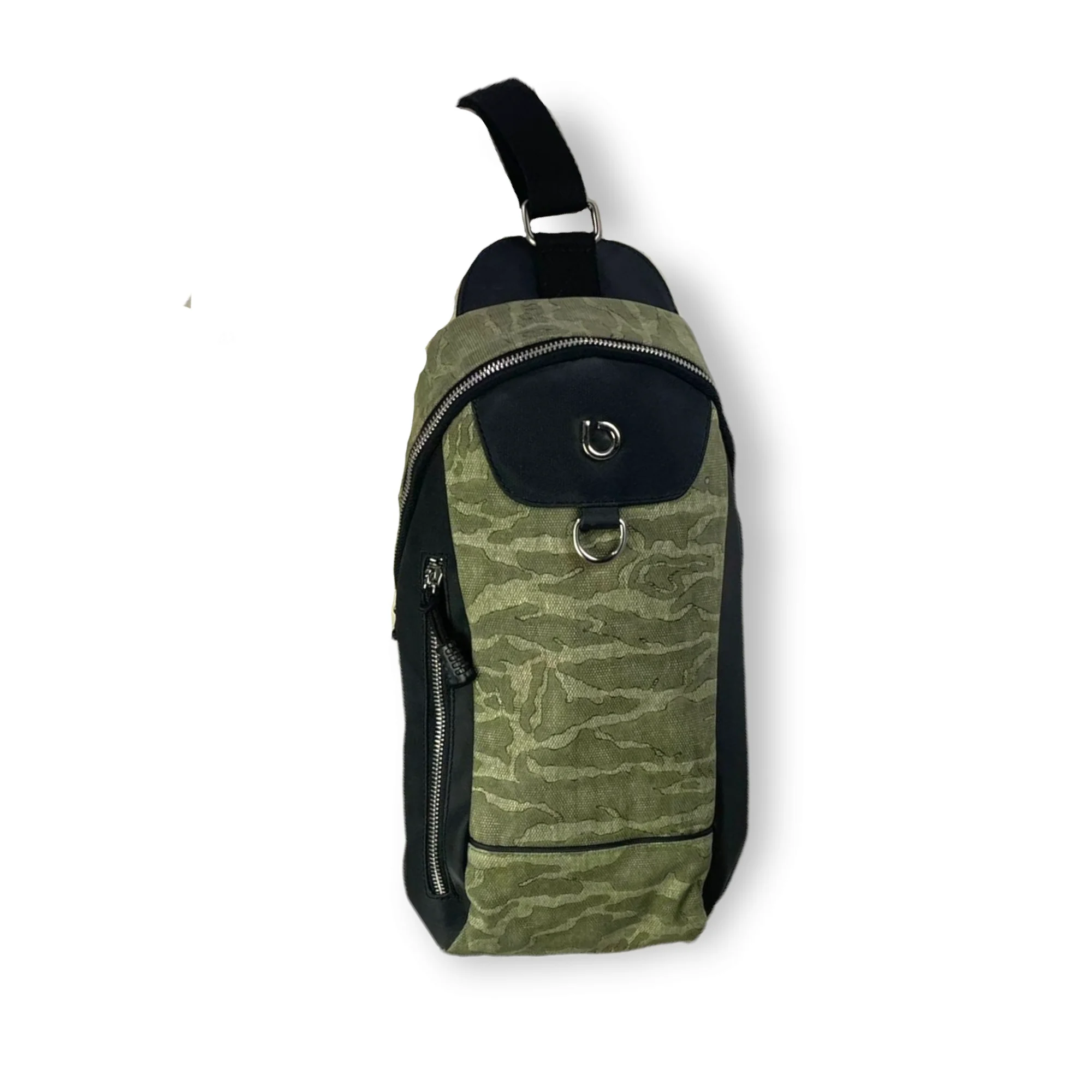 Compact Sports Backpack, cross-strap mountain shoulder bag, military print, side zip pocket, summer collection 2022