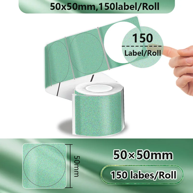 Phomemo Gradiënt zelfklevend label 50x50mm Geschikt voor M110 M220 M221 M120 DIY Logo Barcodelabel Geschikt voor E210 P50 DETONG P1